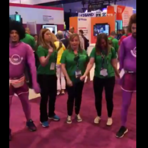 Booth guys at InfoComm 2018