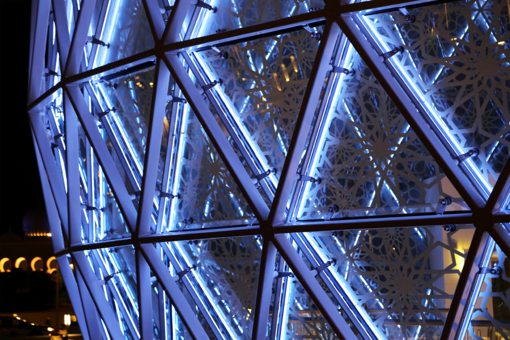 Shk Zayed Grand Mosque Domes closeup