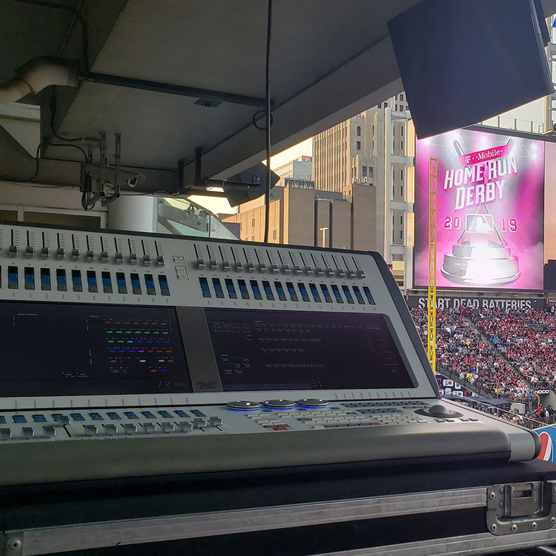 Avolites Sapphire board at MLB All-Star Game 2019